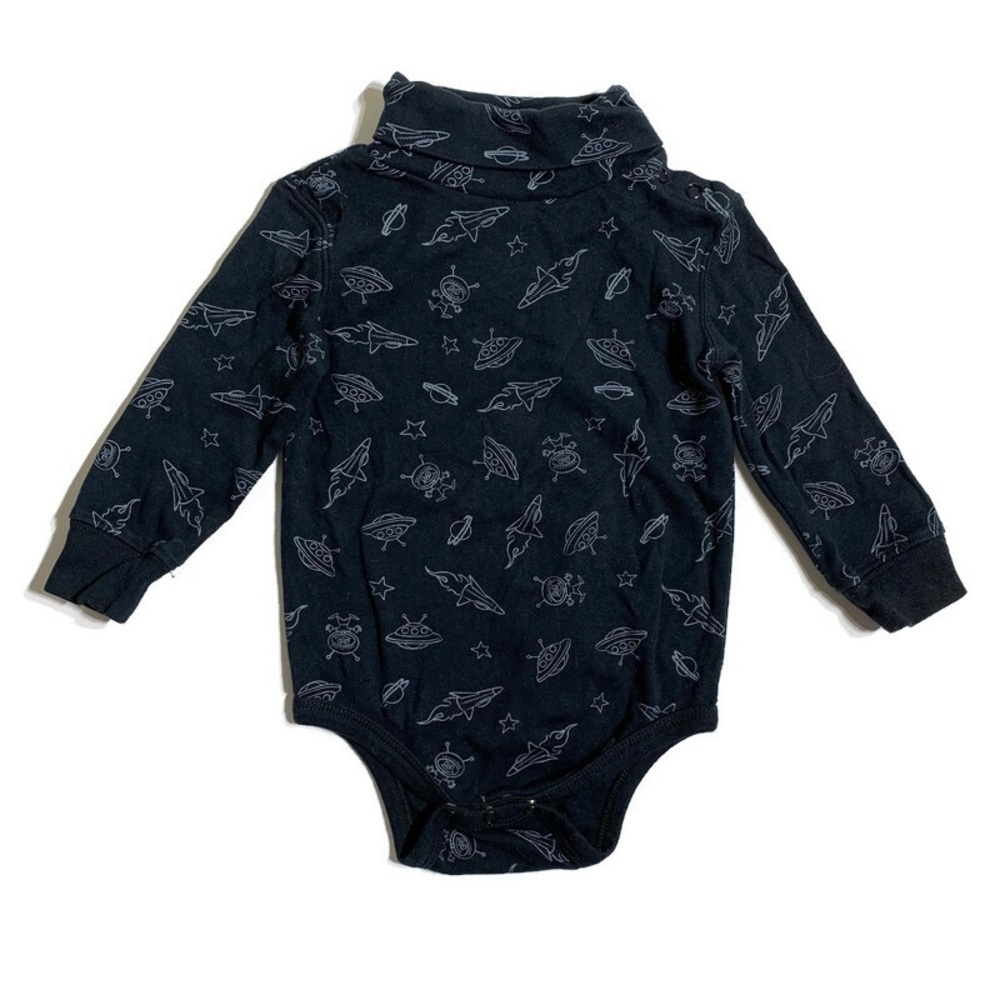 𝅺CIRCO baby’s 18M ufo print turtleneck warm‎ onesie